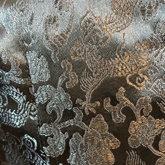 Black Hand Made Mandarin Collar Dress - Picture 7 of 7